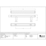 From The Anvil Cabinet Hardware Polished Nickel / Cabinet Pull Handles / Small From The Anvil - Polished Nickel Kahlo Pull Handle - Small