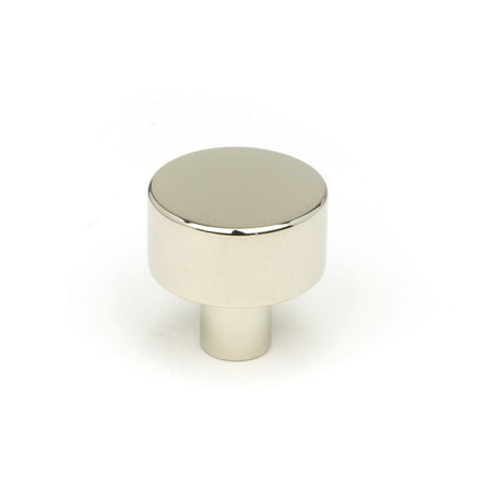 From The Anvil Cabinet Hardware Polished Nickel / Cabinet Knobs / 25mm Dia. From The Anvil - Polished Nickel Kelso Cabinet Knob - 25mm (No Rose)