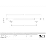 From The Anvil Cabinet Hardware Polished Nickel / Cabinet Pull Handles / Large From The Anvil - Polished Nickel Kelso Pull Handle - Large