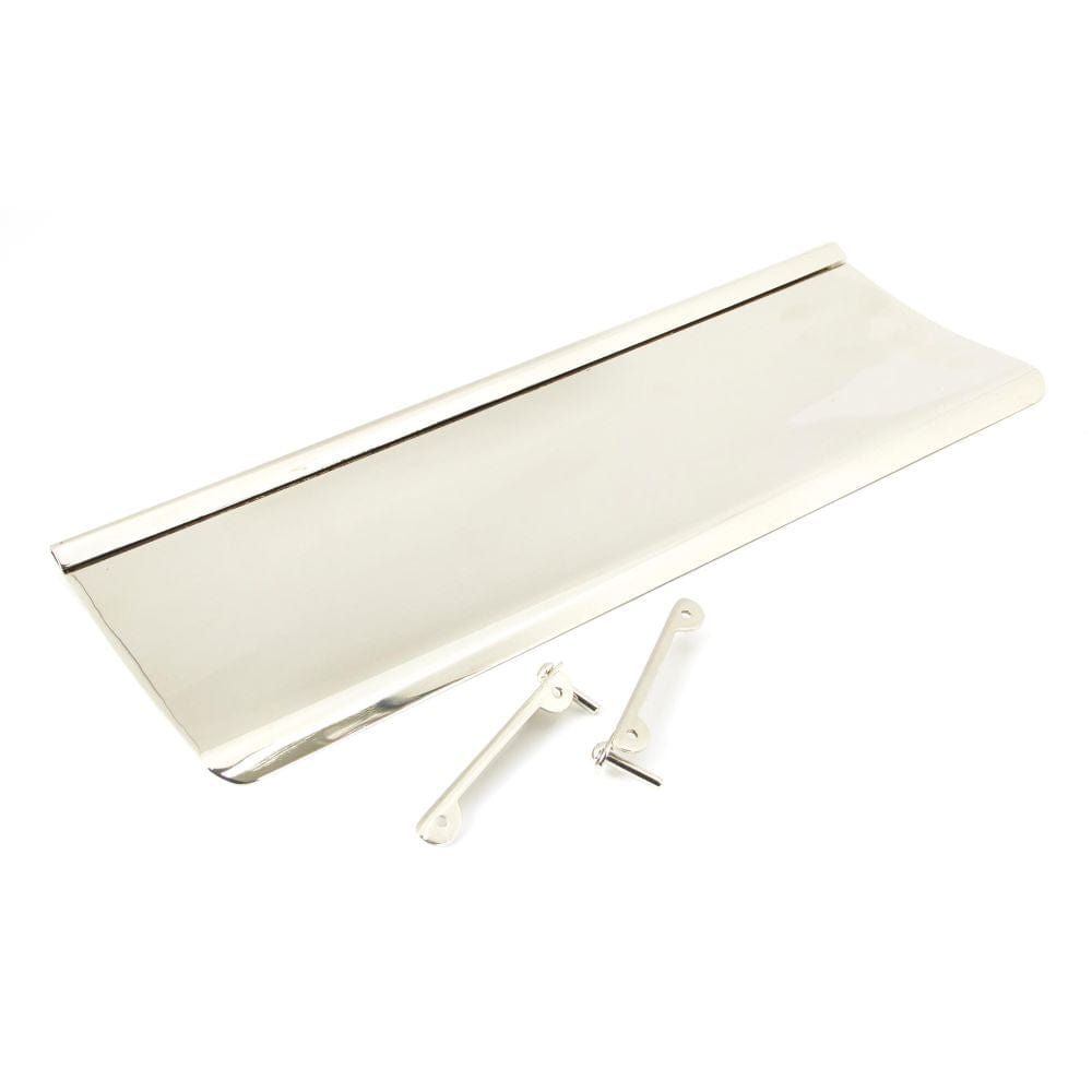 From The Anvil Door Furniture Polished Nickel / Interior Letter Flap / 354 x 130mm From The Anvil - Polished Nickel Large Letter Plate Cover