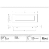 From The Anvil Door Furniture Polished Nickel / Letter Plates / 324 x 108mm From The Anvil - Polished Nickel Large Letter Plate
