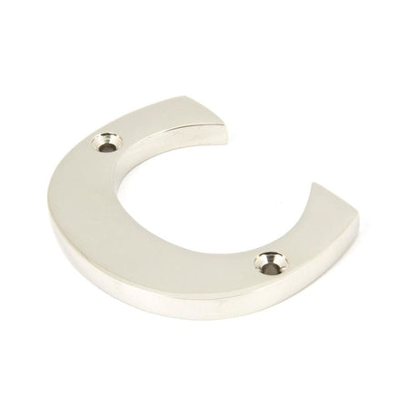 From The Anvil Door Furniture Polished Nickel / Letters / C From The Anvil - Polished Nickel Letter C