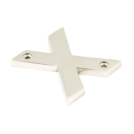 From The Anvil Door Furniture Polished Nickel / Letters / X From The Anvil - Polished Nickel Letter X