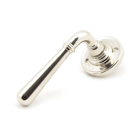 From The Anvil Door Furniture Polished Nickel / Round Rose From The Anvil - Polished Nickel Newbury Lever on Rose Set