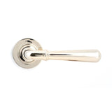From The Anvil Door Furniture Polished Nickel / Round Rose From The Anvil - Polished Nickel Newbury Lever on Rose Set (Plain) - Unsprung