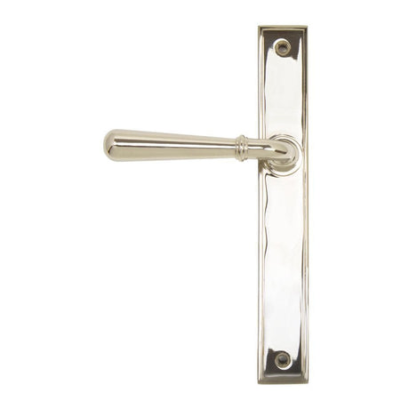 From The Anvil Door Furniture Polished Nickel / Multi Point Latch Set From The Anvil - Polished Nickel Newbury Slimline Lever Espag. Latch Set