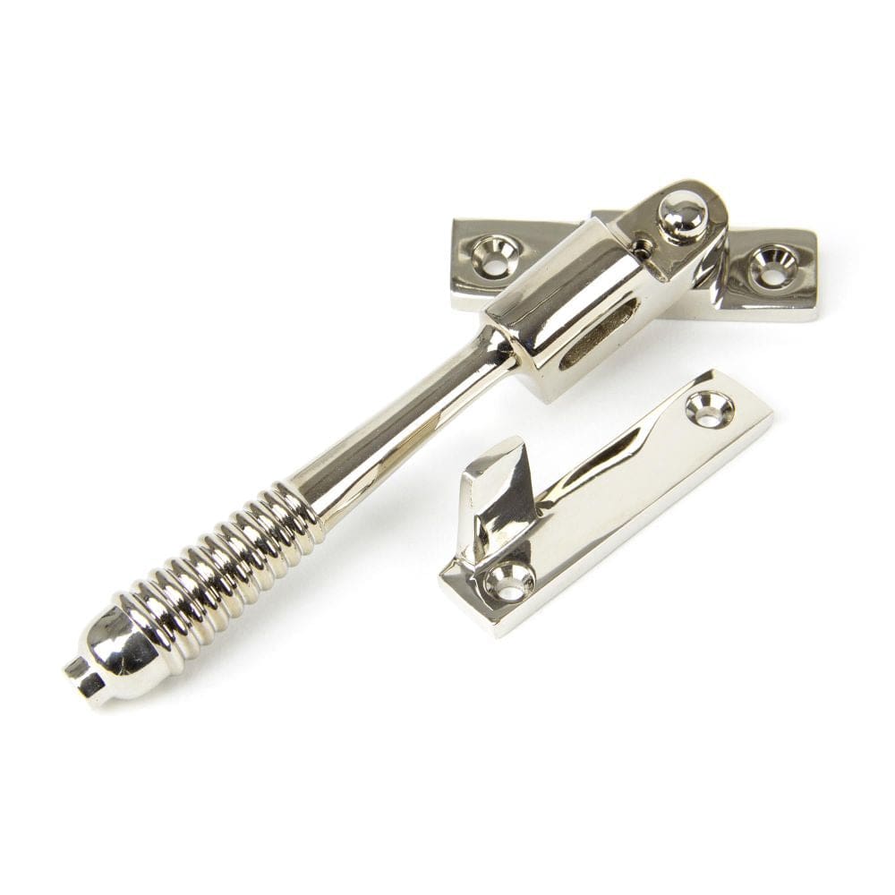 From The Anvil Window Furniture Polished Nickel / Yes / Night Vent From The Anvil - Polished Nickel Night-Vent Locking Reeded Fastener