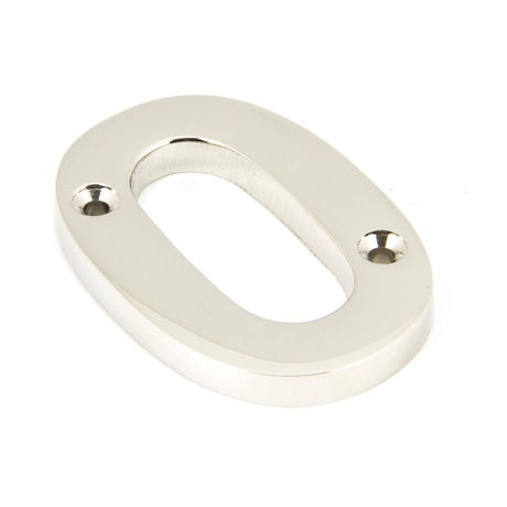 From The Anvil Door Furniture Polished Nickel / Numerals / 0 From The Anvil - Polished Nickel Numeral 0