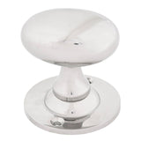 From The Anvil Door Furniture Polished Nickel / Mortice/Rim Knobs From The Anvil - Polished Nickel Oval Mortice/Rim Knob Set