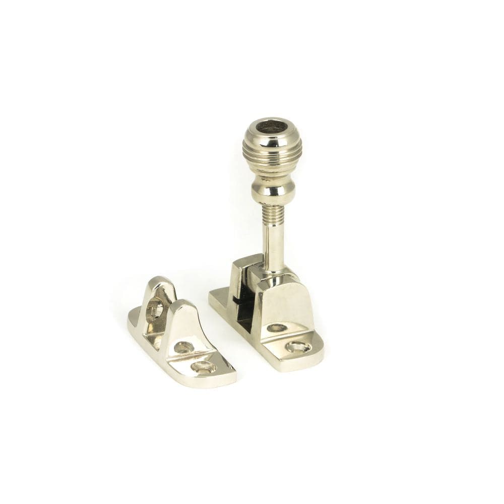 From The Anvil Window Furniture Polished Nickel / Sash Window Brighton Fasteners / Yes From The Anvil - Polished Nickel Prestbury Brighton Fastener (Radiused)