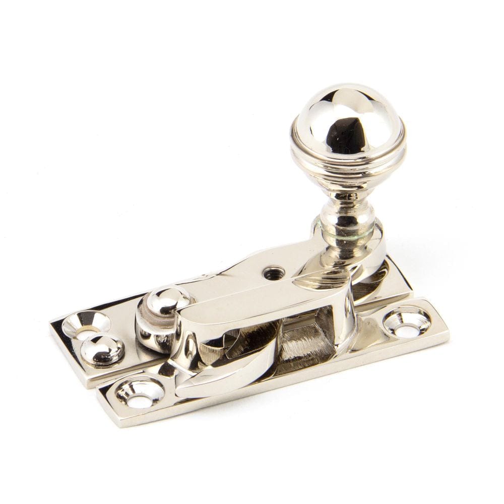 From The Anvil Window Furniture Polished Nickel / Sash Window Hook Fasteners / Yes From The Anvil - Polished Nickel Prestbury Sash Hook Fastener