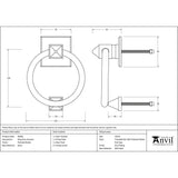 From The Anvil Door Furniture Polished Nickel / Ring Door Knocker From The Anvil - Polished Nickel Ring Door Knocker