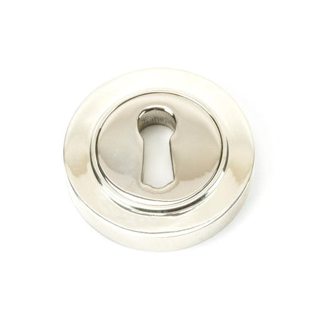 From The Anvil Door Furniture Polished Nickel / Mortice Key Profile Escutcheons From The Anvil - Polished Nickel Round Escutcheon (Plain)
