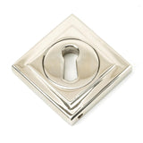 From The Anvil Door Furniture Polished Nickel / Mortice Key Profile Escutcheons From The Anvil - Polished Nickel Round Escutcheon (Square)