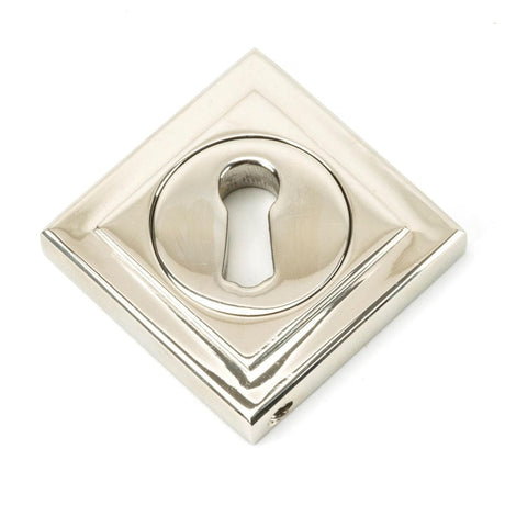 From The Anvil Door Furniture Polished Nickel / Mortice Key Profile Escutcheons From The Anvil - Polished Nickel Round Escutcheon (Square)
