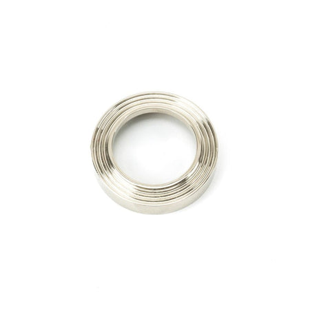 From The Anvil Door Furniture Polished Nickel / Euro Profile Escutcheons From The Anvil - Polished Nickel Round Euro Escutcheon (Beehive)