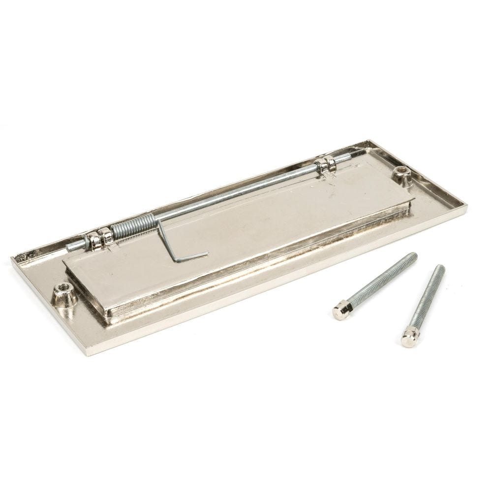 From The Anvil Door Furniture Polished Nickel / Letter Plates / 252 x 96mm From The Anvil - Polished Nickel Small Letter Plate