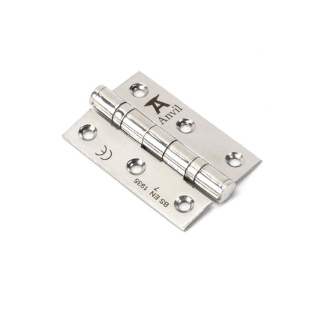 From The Anvil Hinges Polished Stainless Steel / Ball Bearing Hinges / 3" (76mm) From The Anvil - Polished SS 3" Ball Bearing Butt Hinge (pair)