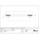 From The Anvil Cabinet Hardware Polished Stainless Steel / Cabinet Pull Handles / Large From The Anvil - Polished SS (304) Half Brompton Pull Handle - Large