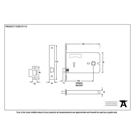 From The Anvil Locks & Latches PVD Brass / Horizontal Locks / 5" / 127mm From The Anvil - PVD 5" Horizontal Latch