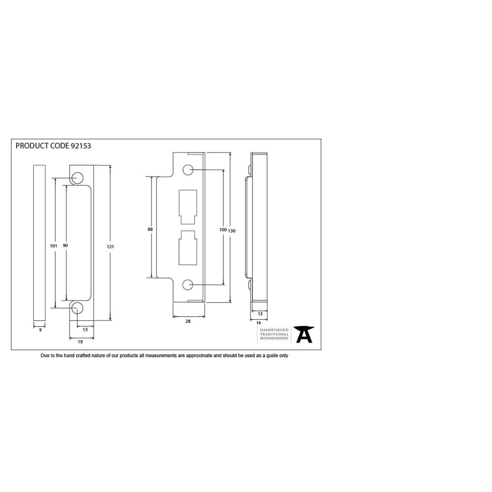 From The Anvil Locks & Latches PVD Brass / Rebate Sets From The Anvil - PVD Ãƒâ€šÃ‚Â½" Rebate Kit For 91115/91113