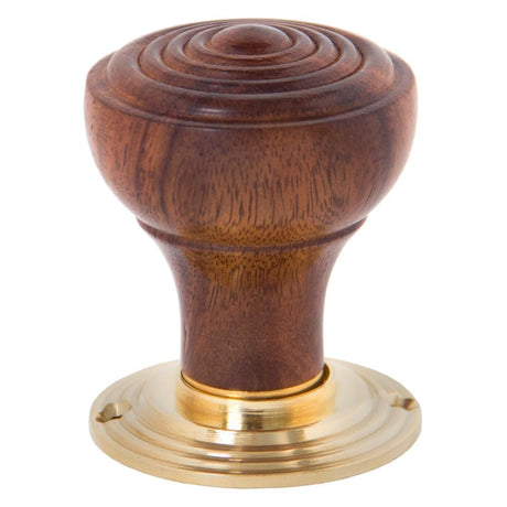 From The Anvil Door Furniture Rosewood / Mortice/Rim Knobs From The Anvil - Rosewood Ringed Mortice/Rim Knob Set