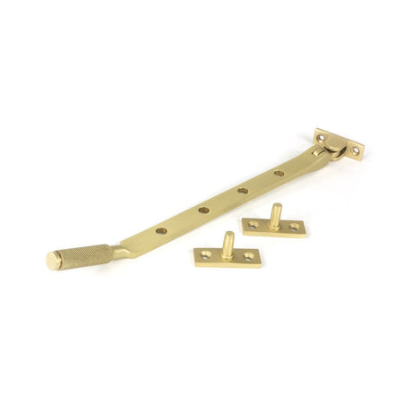 From The Anvil Window Furniture Satin Brass / 10"/250mm From The Anvil - Satin Brass 10" Brompton Stay