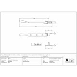 From The Anvil Window Furniture Satin Brass / 8"/200mm From The Anvil - Satin Brass 8" Newbury Stay