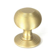 From The Anvil Door Furniture Satin Brass / Beehive Centre Door Knob From The Anvil - Satin Brass Beehive Centre Door Knob