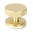 From The Anvil Door Furniture Satin Brass / Art Deco Centre Door Knob From The Anvil - Satin Brass Brompton Centre Door Knob (Art Deco)