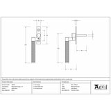 From The Anvil Window Furniture Satin Brass / Left Hand / Yes From The Anvil - Satin Brass Brompton Espag - LH