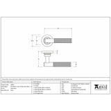 From The Anvil Door Furniture Satin Brass / Round Rose From The Anvil - Satin Brass Brompton Lever on Rose Set (Plain) - Unsprung