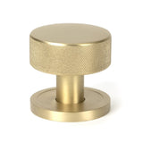 From The Anvil Door Furniture Satin Brass / Mortice/Rim Knobs From The Anvil - Satin Brass Brompton Mortice/Rim Knob Set (Plain)