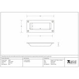 From The Anvil Door Furniture Satin Brass / Flush Handle / Rectangular From The Anvil - Satin Brass Flush Handle