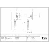 From The Anvil Window Furniture Satin Brass / Left Hand / Yes From The Anvil - Satin Brass Newbury Espag - LH
