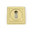 From The Anvil Door Furniture Satin Brass / Mortice Key Profile Escutcheons From The Anvil - Satin Brass Round Escutcheon (Square)