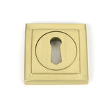From The Anvil Door Furniture Satin Brass / Mortice Key Profile Escutcheons From The Anvil - Satin Brass Round Escutcheon (Square)