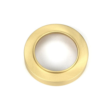 From The Anvil Door Furniture Satin Brass / Euro Profile Escutcheons From The Anvil - Satin Brass Round Euro Escutcheon (Plain)
