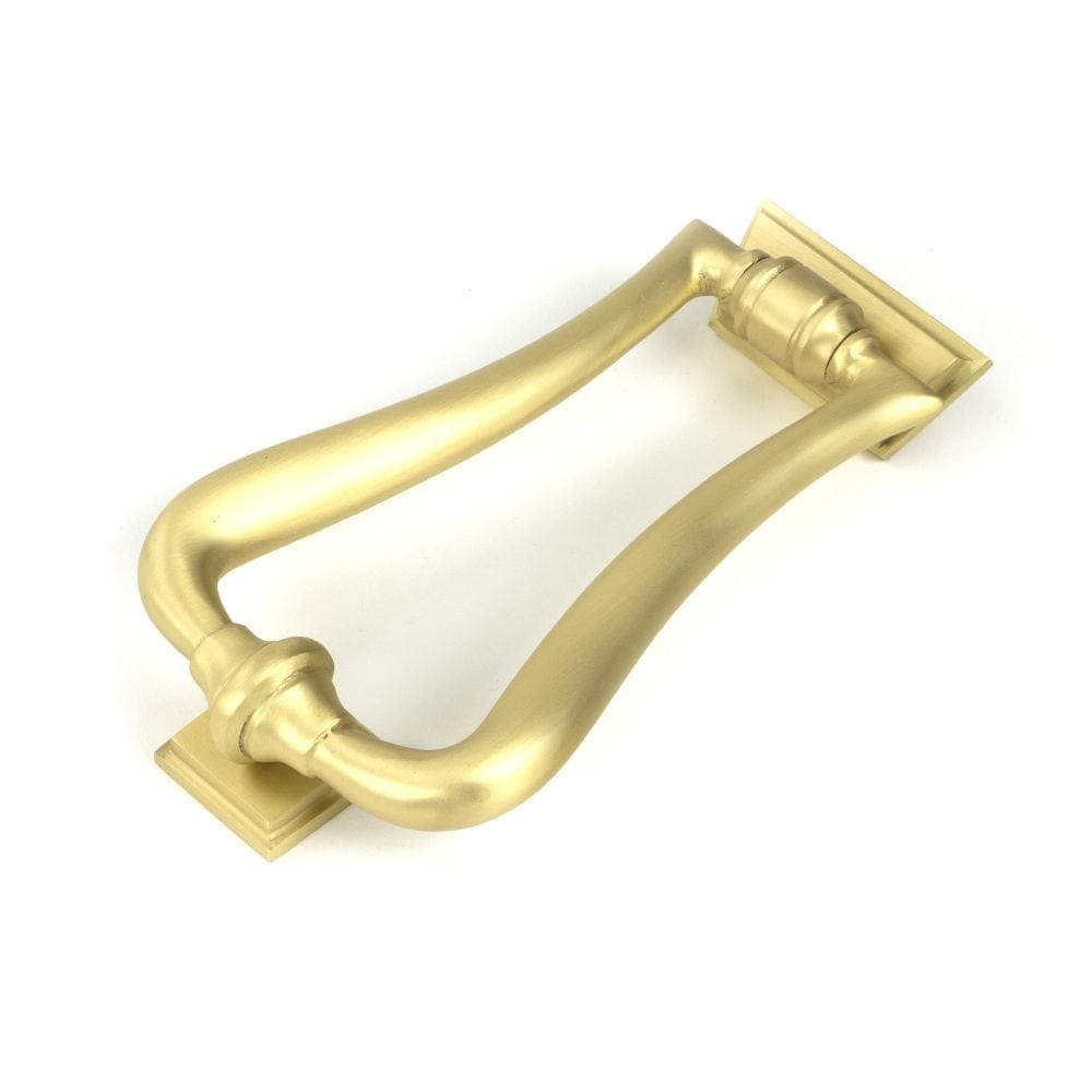From The Anvil Door Furniture Satin Brass / Art Deco Door Knocker From The Anvil - Satin Brass Slimline Art Deco Door Knocker
