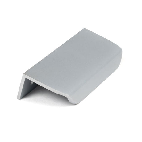 From The Anvil Cabinet Hardware Satin Chrome / Edge Pull / 100mm From The Anvil - Satin Chrome 100mm Moore Edge Pull