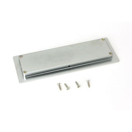 From The Anvil Door Furniture Satin Chrome / Flush Handle / Rectangular From The Anvil - Satin Chrome 175mm Art Deco Rectangular Pull