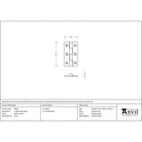 From The Anvil Hinges Satin Chrome / Butt Hinges / 2" (51mm) From The Anvil - Satin Chrome 2" Butt Hinge (pair)
