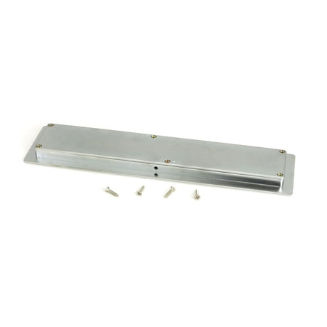 From The Anvil Door Furniture Satin Chrome / Flush Handle / Rectangular From The Anvil - Satin Chrome 250mm Art Deco Rectangular Pull