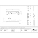 From The Anvil Accessories Satin Chrome / Straight Surface Bolts / 100mm / 4" From The Anvil - Satin Chrome 4" Universal Bolt
