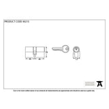 From The Anvil Locks & Latches Satin Chrome / Euro Double Cylinders / 40 x 40mm From The Anvil - Satin Chrome 40/40 Euro Cylinder