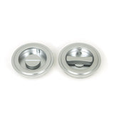 From The Anvil Door Furniture Satin Chrome / Round Flush Pull (Privacy) / Round From The Anvil - Satin Chrome 60mm Art Deco Round Pull - Privacy Set