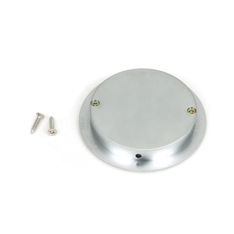 From The Anvil Door Furniture Satin Chrome / Flush Handle / Round From The Anvil - Satin Chrome 75mm Art Deco Round Pull