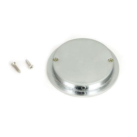 From The Anvil Door Furniture Satin Chrome / Flush Handle / Round From The Anvil - Satin Chrome 75mm Plain Round Pull