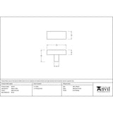 From The Anvil Cabinet Hardware Satin Chrome / Cabinet T-Pulls From The Anvil - Satin Chrome Albers T-Bar