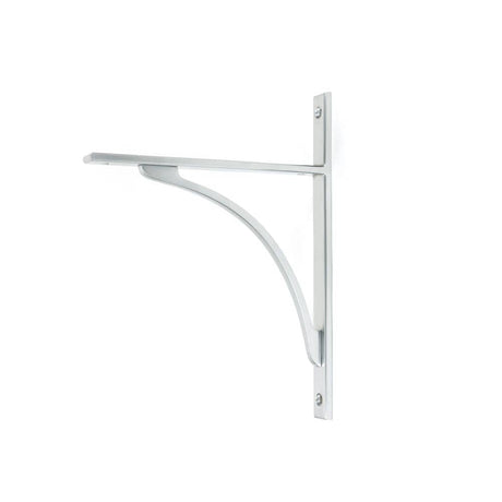 From The Anvil Accessories Satin Chrome / Shelf Brackets / 260 x 200mm From The Anvil - Satin Chrome Apperley Shelf Bracket (260mm x 200mm)